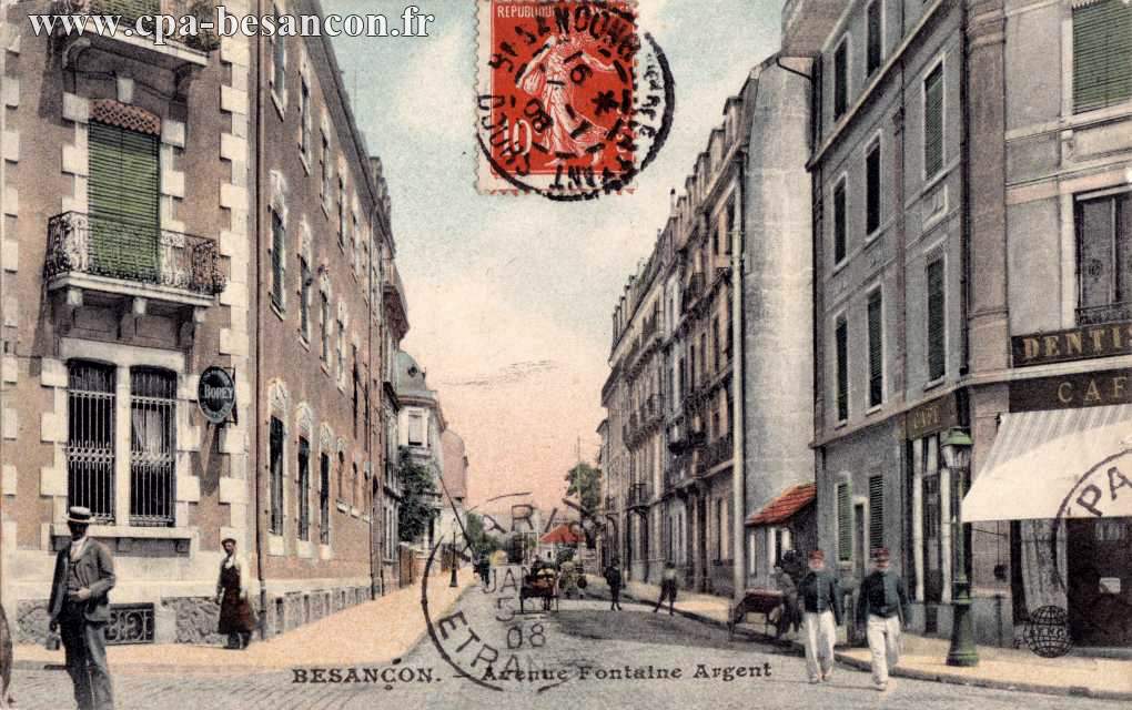 BESANÇON. - Avenue Fontaine Argent